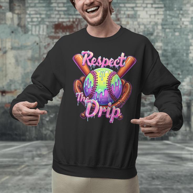Baseball Drip Respect The Drip Purple Ice Cream Sprinkles Unisex Sweatshirt Baseball Drip Respect The Drip Purple Ice Cream Sprinkles Unisex Sweatshirt