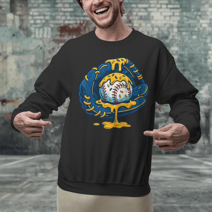 Baseball Drip Team For Boys Ice Cream Cool Unisex Sweatshirt