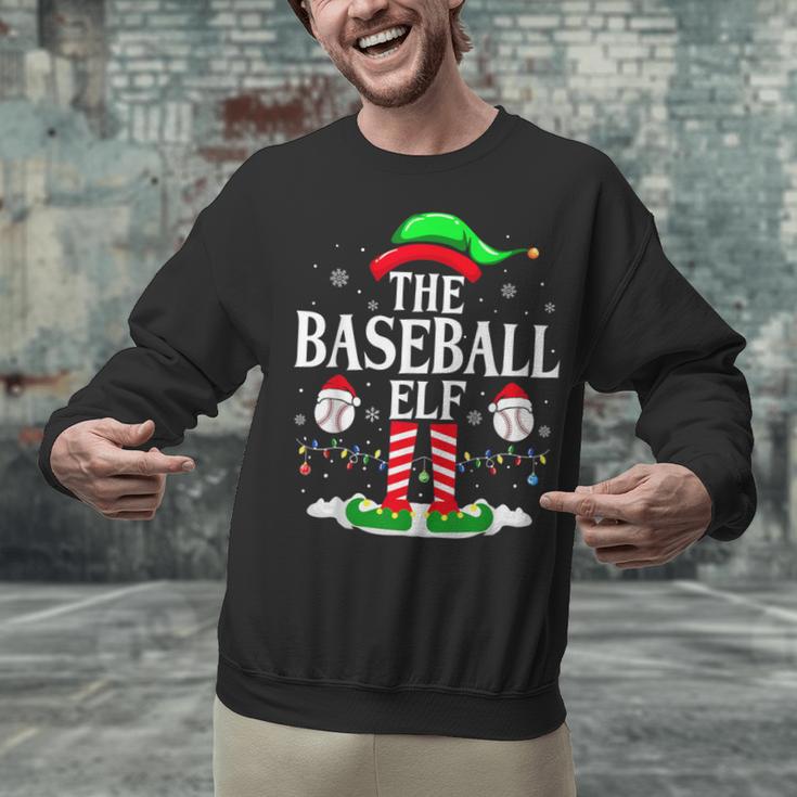 The Baseball Elf Christmas Sport Lovers Xmas Elf Unisex Sweatshirt
