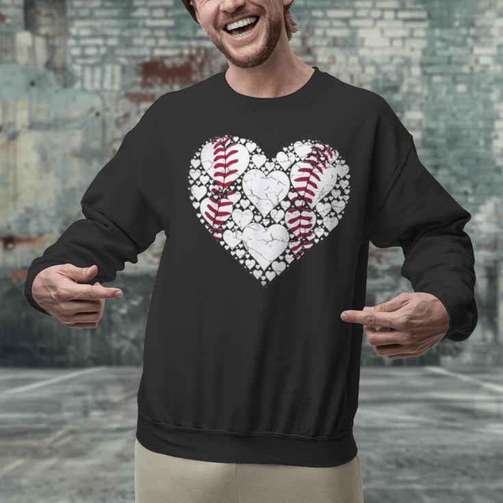 Baseball Heart Love Game Sports Fan Game Day Unisex Sweatshirt