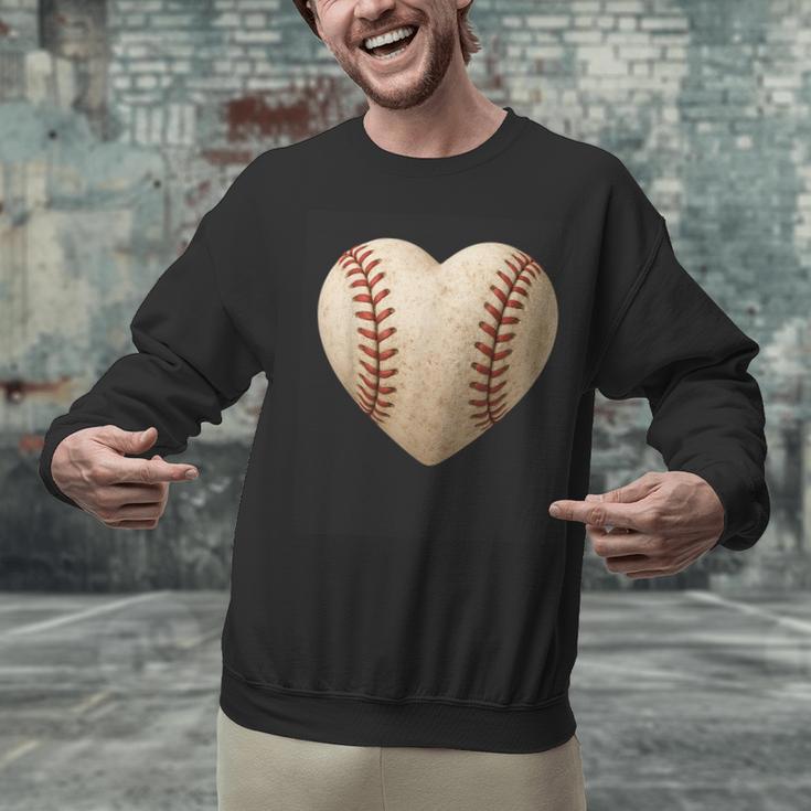 Baseball Heart Shape Valentines Day Love Boys Kids Men Unisex Sweatshirt Baseball Heart Shape Valentines Day Love Boys Kids Men Unisex Sweatshirt