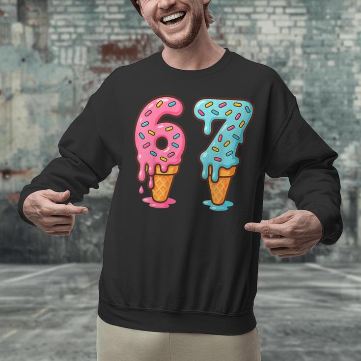 Baseball Ice Cream Drip 6 7 Kids 67 Birthday Unisex Sweatshirt Baseball Ice Cream Drip 6 7 Kids 67 Birthday Unisex Sweatshirt