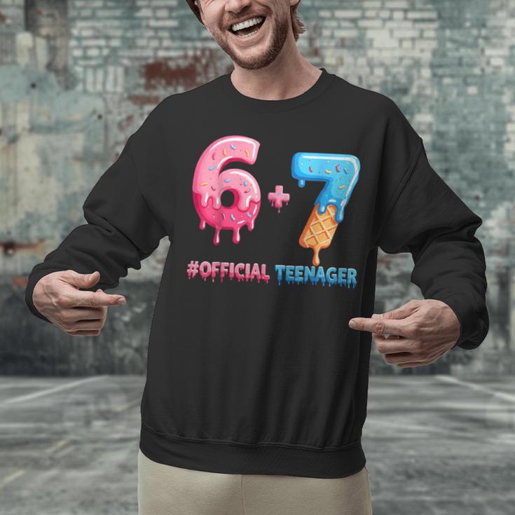 Baseball Ice Cream Drip 67 Official Teenager 13th Birthday Unisex Sweatshirt Baseball Ice Cream Drip 67 Official Teenager 13th Birthday Unisex Sweatshirt
