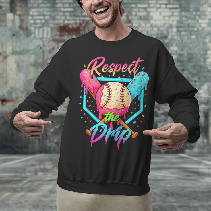 Baseball Ice Cream Drip Number 67 Player 67 Respect The Drip Unisex Sweatshirt Baseball Ice Cream Drip Number 67 Player 67 Respect The Drip Unisex Sweatshirt