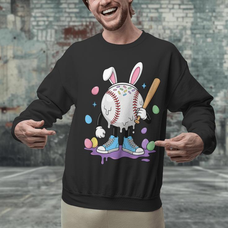 Baseball Ice Cream Drip Youth Boys Cute Easter Sports Unisex Sweatshirt