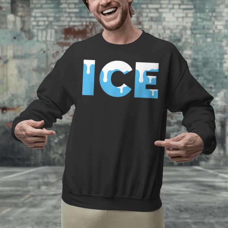 Baseball ICE Ice Cream Drip Baseball Drip Baseball Unisex Sweatshirt