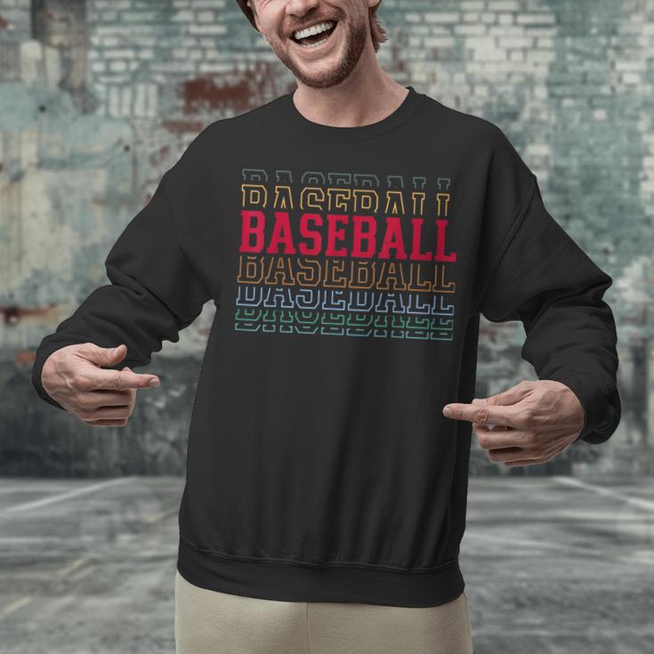 Baseball Layered Text Team Player Coach Youth Unisex Sweatshirt Baseball Layered Text Team Player Coach Youth Unisex Sweatshirt