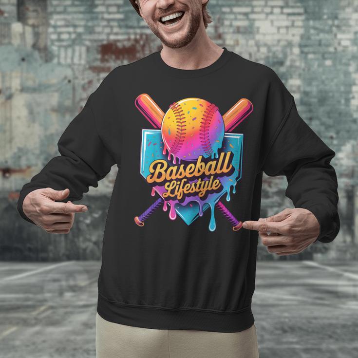 Baseball Lifestyle Drip Icecream Unisex Sweatshirt