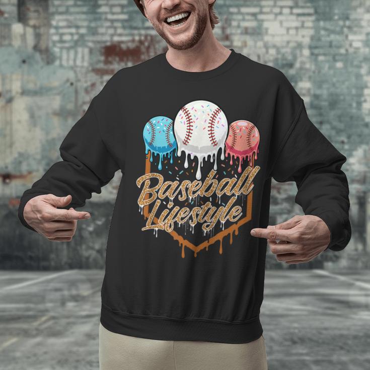 Baseball Lifestyle Baseball Lover Player Baseballer Unisex Sweatshirt
