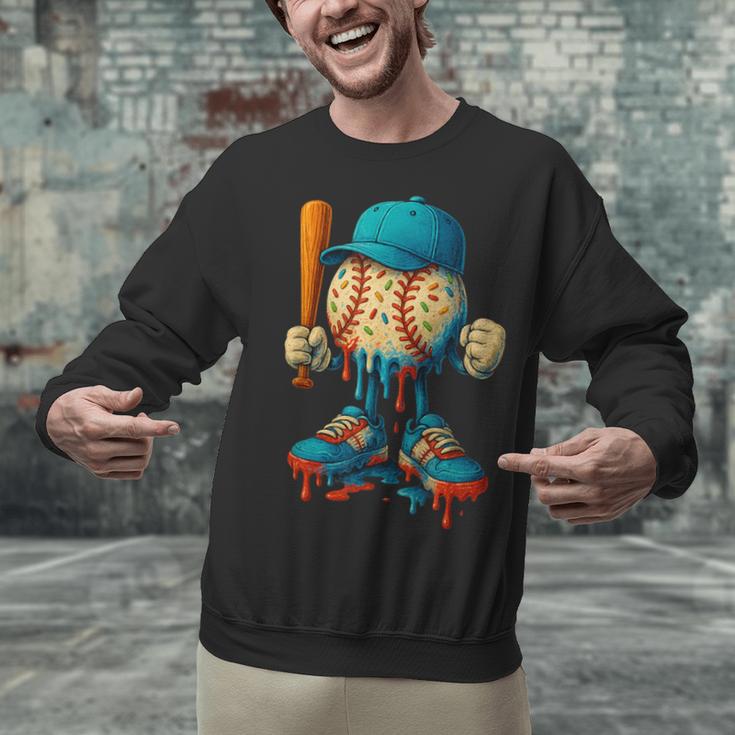 Baseball Lifestyle Youth Baseball Drip Icecream Unisex Sweatshirt Baseball Lifestyle Youth Baseball Drip Icecream Unisex Sweatshirt