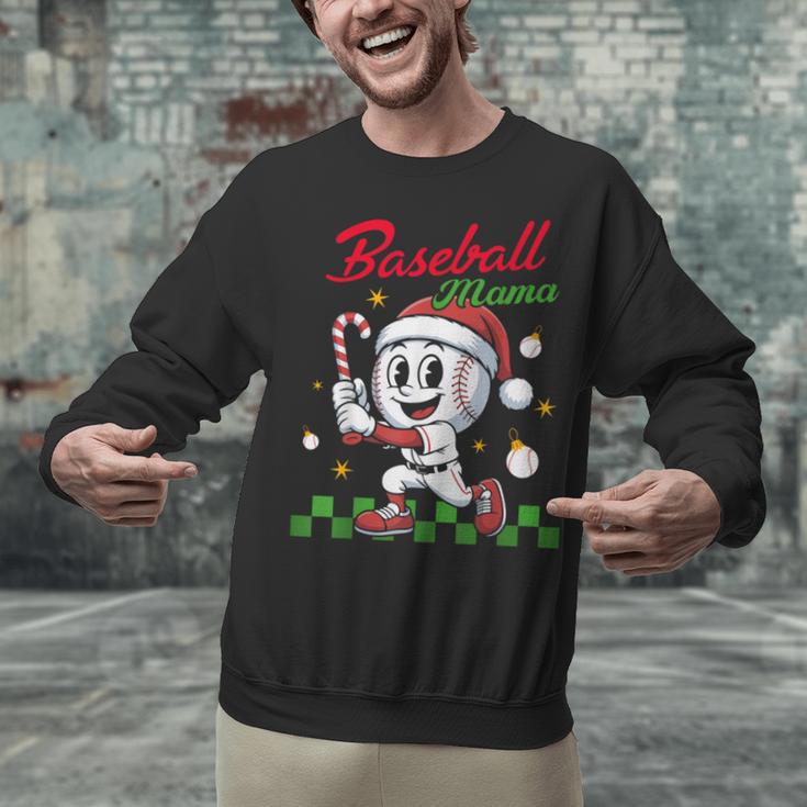 Baseball Mama Christmas Santa Hat Xmas Softball Mom Unisex Sweatshirt Baseball Mama Christmas Santa Hat Xmas Softball Mom Unisex Sweatshirt