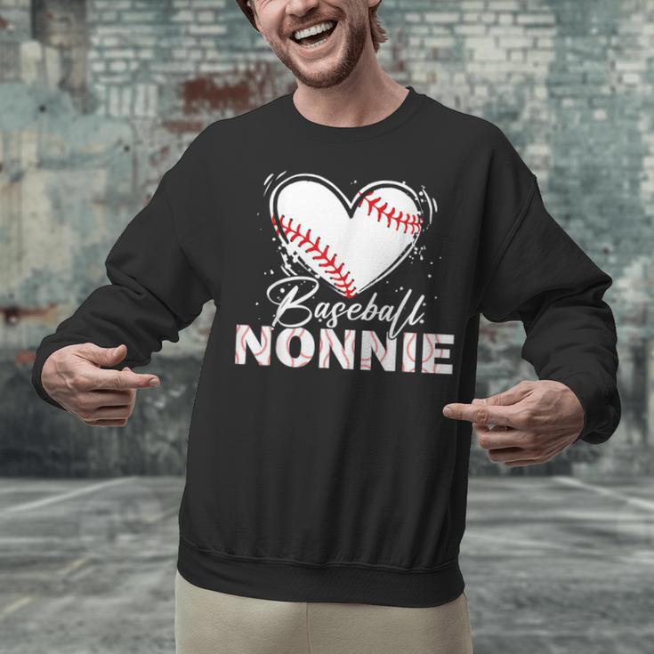 Baseball Nonnie Baseball Heart Unisex Sweatshirt Baseball Nonnie Baseball Heart Unisex Sweatshirt