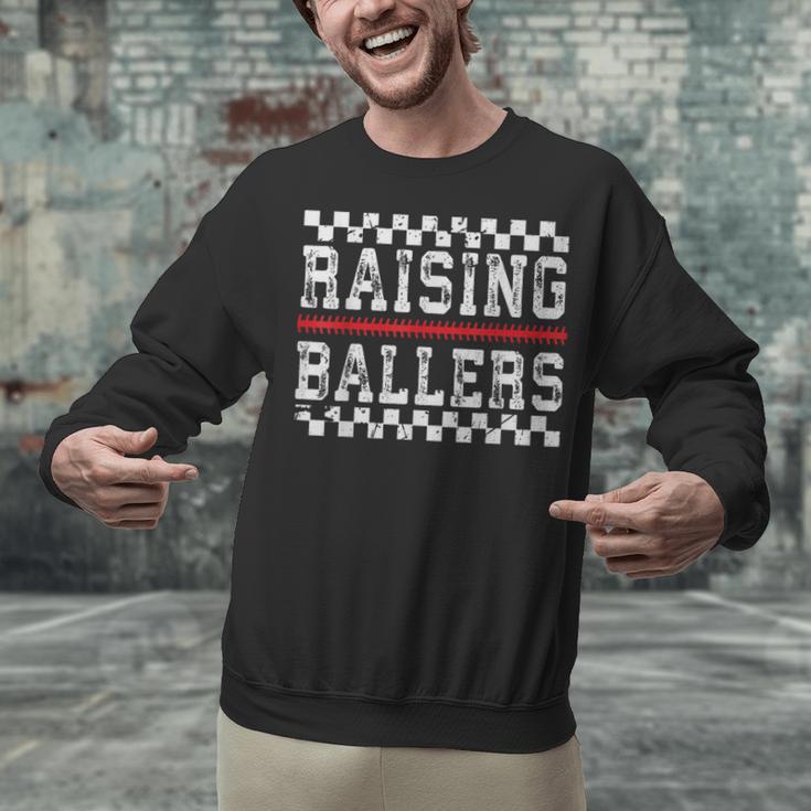 Baseball Player Raising Ballers Game Day Respect The Drip Unisex Sweatshirt
