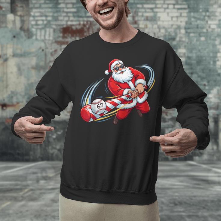 Baseball Santa 67 Christmas Xmas Pajamas Boys Unisex Sweatshirt Baseball Santa 67 Christmas Xmas Pajamas Boys Unisex Sweatshirt