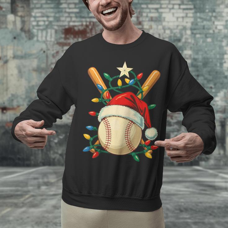 Baseball Santa Christmas Ball Baseball Lover Player Boys Unisex Sweatshirt Baseball Santa Christmas Ball Baseball Lover Player Boys Unisex Sweatshirt