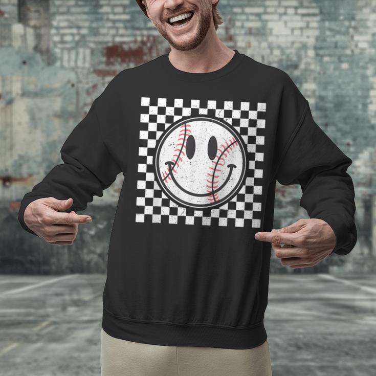 Baseball Season Happy Game Day Trendy Sports Vintage Unisex Sweatshirt