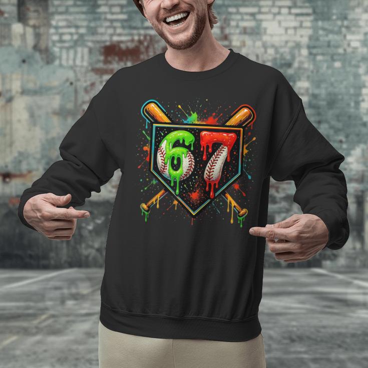 Baseball Six Seven 67 Meme Ice Cream Drip Xmas Women Men Unisex Sweatshirt Baseball Six Seven 67 Meme Ice Cream Drip Xmas Women Men Unisex Sweatshirt