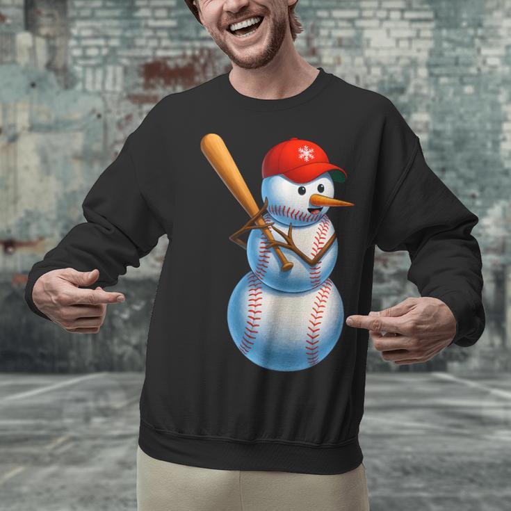 Baseball Snowman Merry Christmas Xmas Pajamas Men Women Kids Unisex Sweatshirt Baseball Snowman Merry Christmas Xmas Pajamas Men Women Kids Unisex Sweatshirt