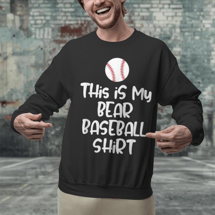 Bear Baseball Shirt For Players Fans And Moms Unisex Sweatshirt