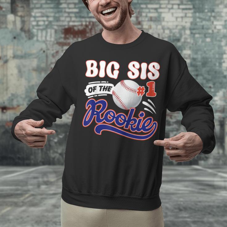 Big Sis Rookie Of Year 1st Birthday Baseball Theme Matching Unisex Sweatshirt Big Sis Rookie Of Year 1st Birthday Baseball Theme Matching Unisex Sweatshirt