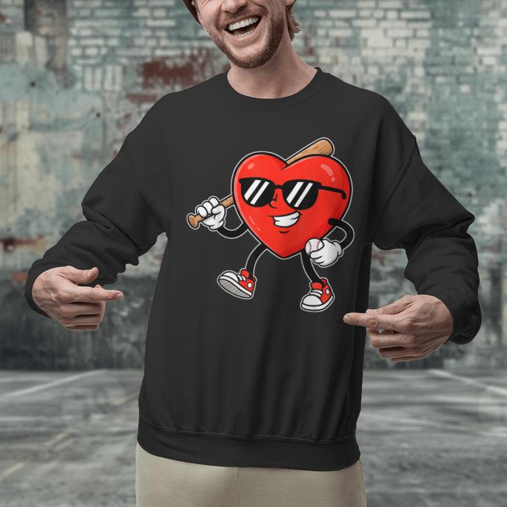 Boy Valentines Day Heart Love Baseball Boys Men Kids Unisex Sweatshirt Boy Valentines Day Heart Love Baseball Boys Men Kids Unisex Sweatshirt