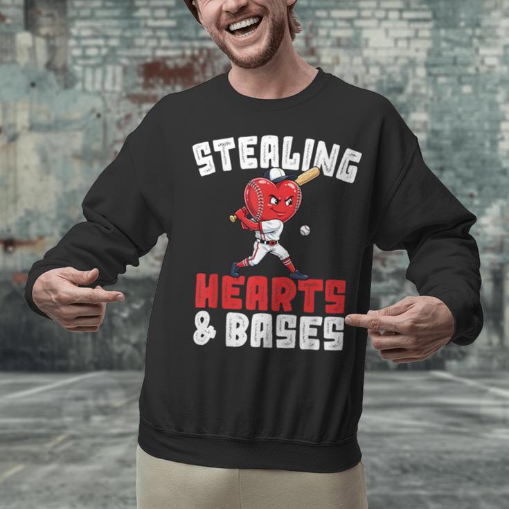 Boys Baseball Valentines Shirt Sterling Hearts Baseball Unisex Sweatshirt Boys Baseball Valentines Shirt Sterling Hearts Baseball Unisex Sweatshirt