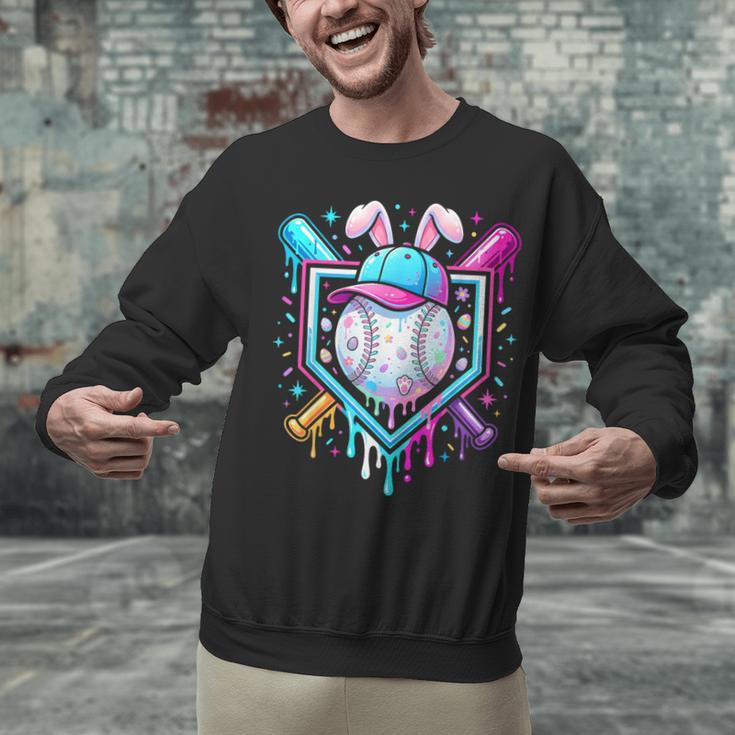 Bunny Baseball Hat With Ice Cream Easter Day Boys Kids Girls Unisex Sweatshirt Bunny Baseball Hat With Ice Cream Easter Day Boys Kids Girls Unisex Sweatshirt