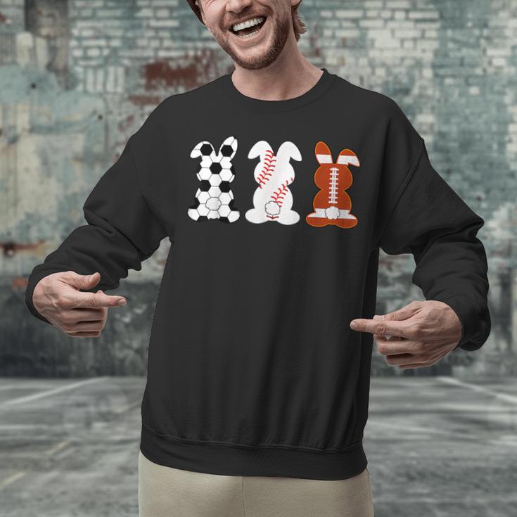 Bunny Football Baseball Sport Easter Day Unisex Sweatshirt