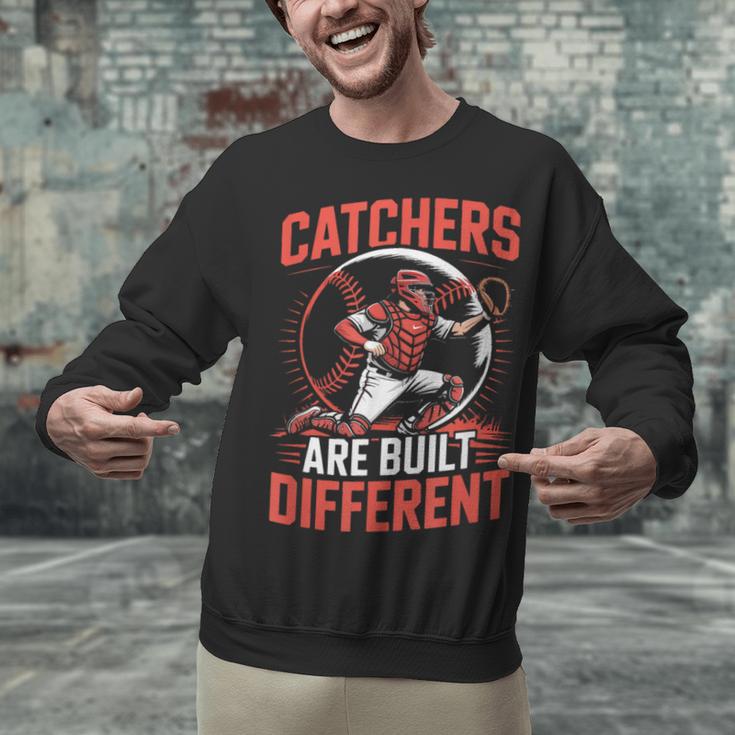Catchers Are Built Different Baseball Catcher Unisex Sweatshirt Catchers Are Built Different Baseball Catcher Unisex Sweatshirt