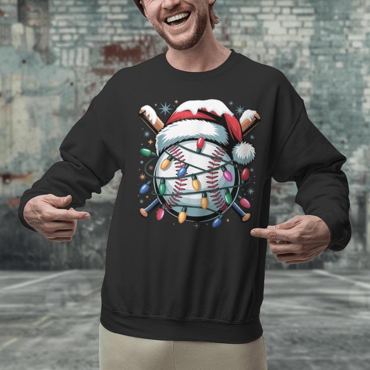 Christmas Baseball Boy Youth Kid Men Santa Hat Xmas Baseball Unisex Sweatshirt Christmas Baseball Boy Youth Kid Men Santa Hat Xmas Baseball Unisex Sweatshirt