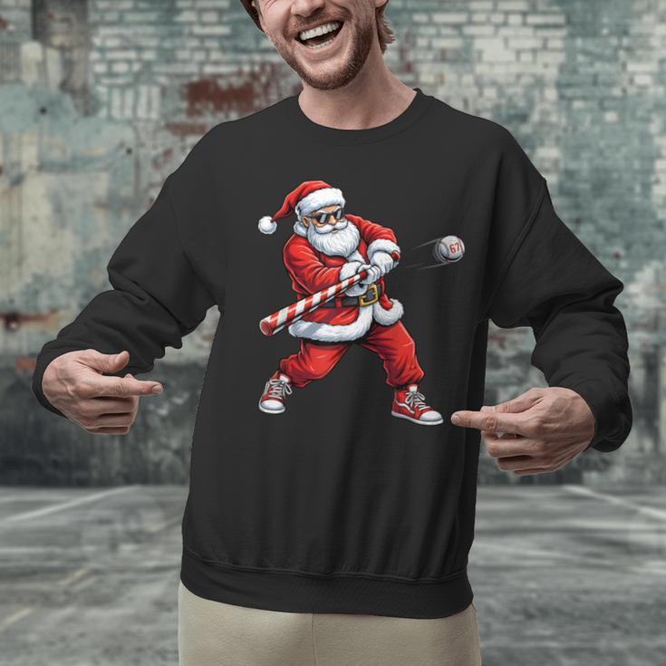 Christmas Baseball Player Santa Xmas Boys Men Toddler Unisex Sweatshirt Christmas Baseball Player Santa Xmas Boys Men Toddler Unisex Sweatshirt