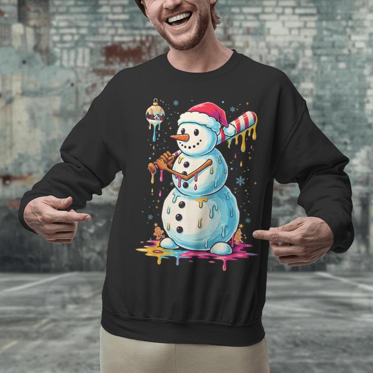 Christmas Baseball Snowman Drip For Boys Men Girls Women Unisex Sweatshirt Christmas Baseball Snowman Drip For Boys Men Girls Women Unisex Sweatshirt