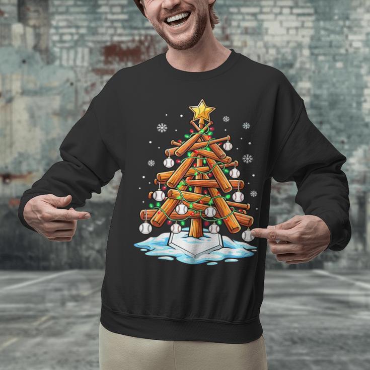 Christmas Baseball Tree Lights Xmas Unisex Sweatshirt Christmas Baseball Tree Lights Xmas Unisex Sweatshirt