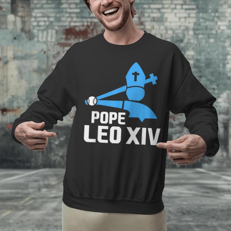 Da Pope Leo XIV Baseball Unisex Sweatshirt Da Pope Leo XIV Baseball Unisex Sweatshirt