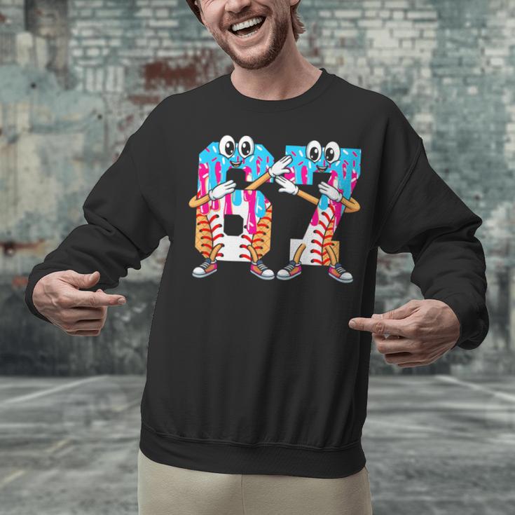 Dabbing Baseball Ice Cream Drip Number 67 Birthday Party Unisex Sweatshirt Dabbing Baseball Ice Cream Drip Number 67 Birthday Party Unisex Sweatshirt