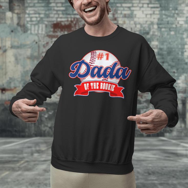 Dada Rookie Of Year 1st Birthday Baseball Theme Matching Unisex Sweatshirt