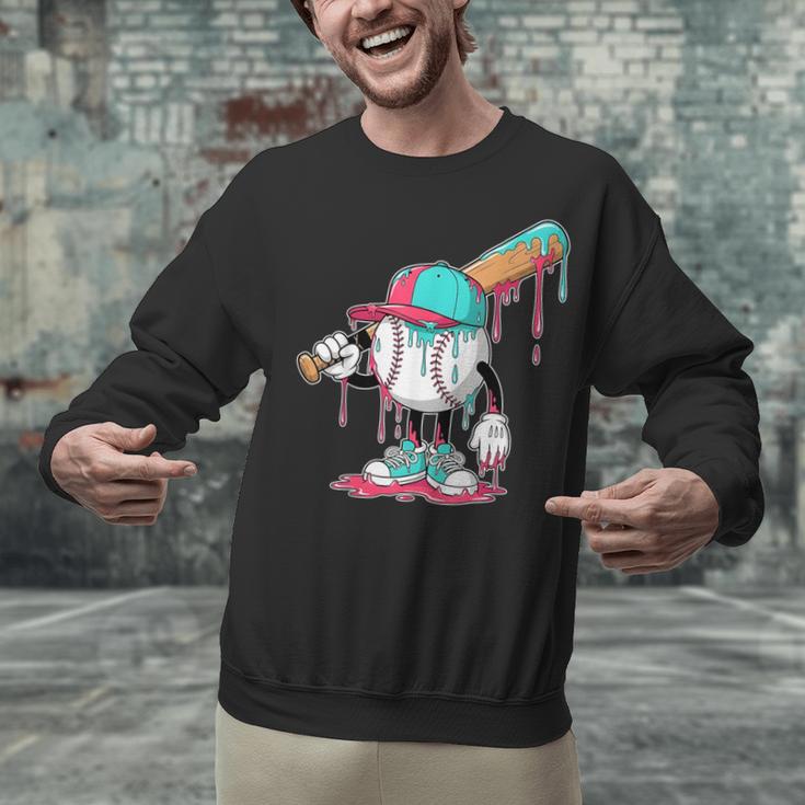 Drip Baseball For Boys Ice Cream Drip Youth Boys Sprinkles Unisex Sweatshirt Drip Baseball For Boys Ice Cream Drip Youth Boys Sprinkles Unisex Sweatshirt