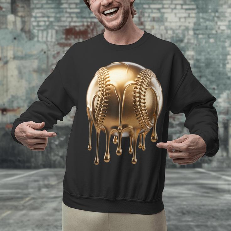Dripping Gold Drip Baseball Game Day Player Coach Baller Unisex Sweatshirt Dripping Gold Drip Baseball Game Day Player Coach Baller Unisex Sweatshirt