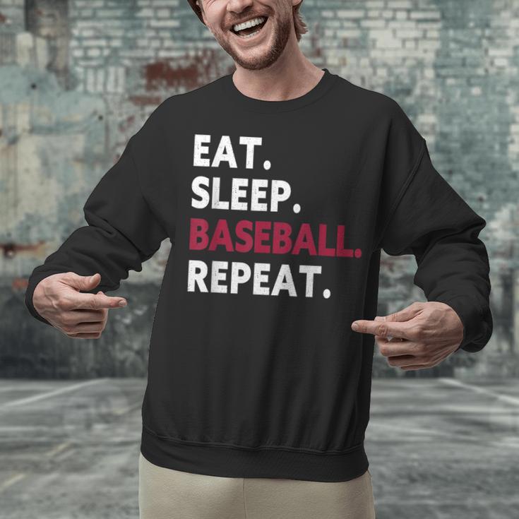 Eat Sleep Baseball Repeat Baseball Player Unisex Sweatshirt Eat Sleep Baseball Repeat Baseball Player Unisex Sweatshirt