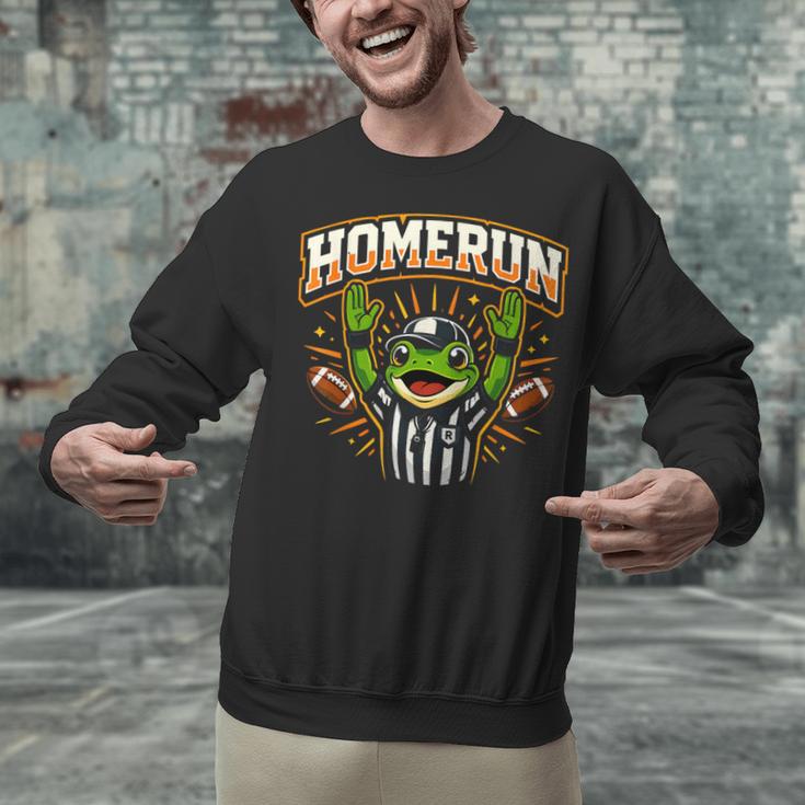 Football Referee Touchdown Baseball Homerun Frog Unisex Sweatshirt