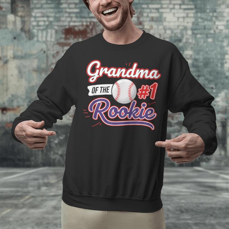 Grandparent Grandma Of The 1 Rookie Baseball Unisex Sweatshirt Grandparent Grandma Of The 1 Rookie Baseball Unisex Sweatshirt
