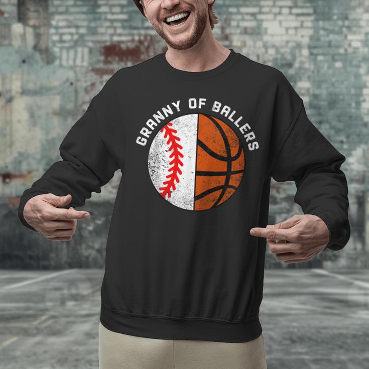 Granny Of Ballers Baseball Basketball Grandma Granny Unisex Sweatshirt