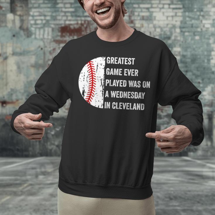 Greatest Game Ever Played Was In Cleveland 2016 Baseball Unisex Sweatshirt