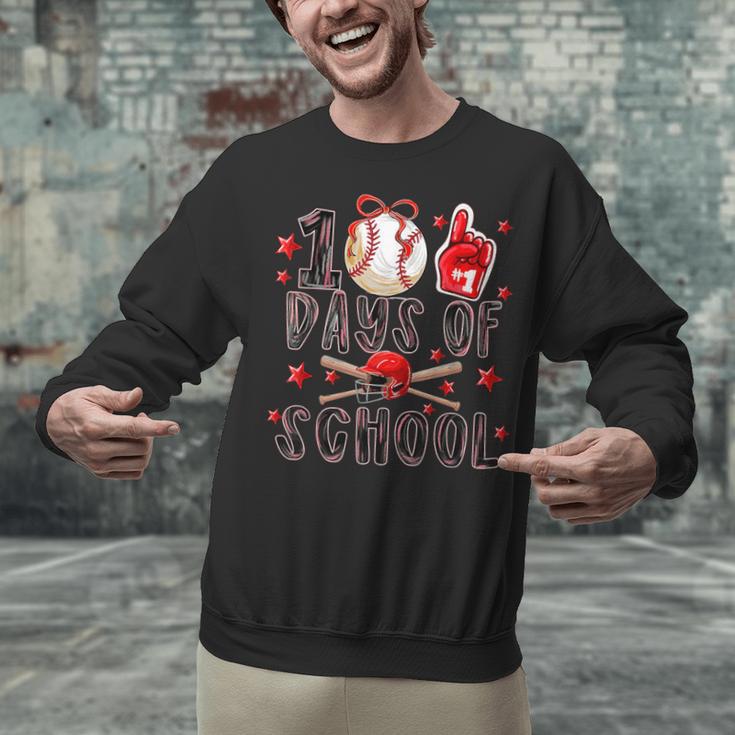 Happy 101 Days Of School Baseball Sports 100th Day Unisex Sweatshirt Happy 101 Days Of School Baseball Sports 100th Day Unisex Sweatshirt