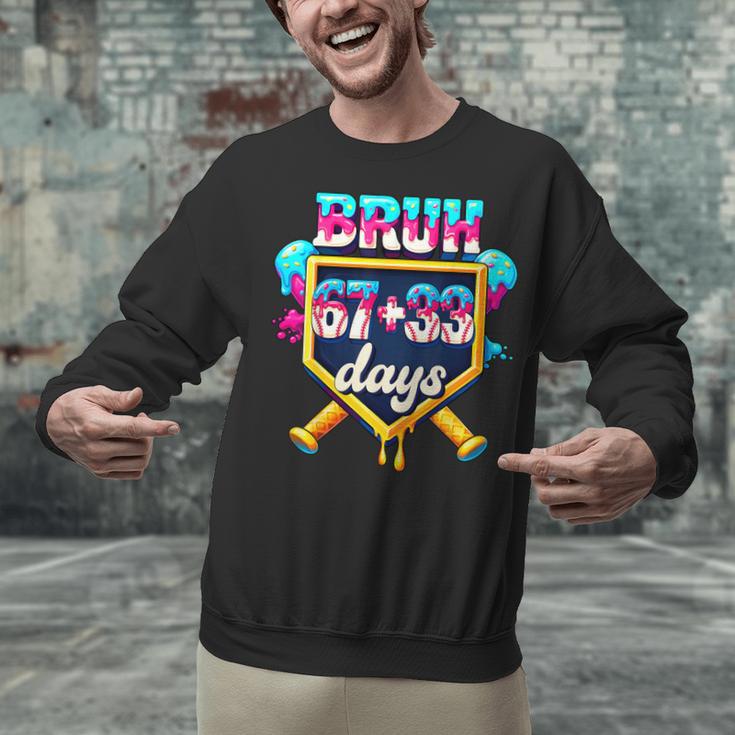 Happy 6733 Days Of School Baseball Drip 100th Day Of School Unisex Sweatshirt Happy 6733 Days Of School Baseball Drip 100th Day Of School Unisex Sweatshirt