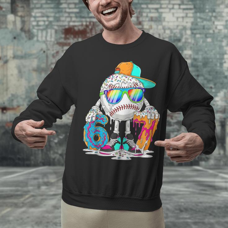 HUGvyn 6 7 Baseball Number Kid Drip Ice Cream Six Seven Meme Unisex Sweatshirt HUGvyn 6 7 Baseball Number Kid Drip Ice Cream Six Seven Meme Unisex Sweatshirt