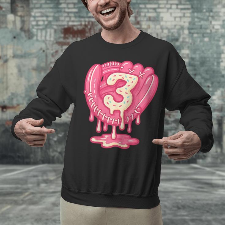 Ice Cream Baseball Glove 3rd Birthday Edition Unisex Sweatshirt Ice Cream Baseball Glove 3rd Birthday Edition Unisex Sweatshirt