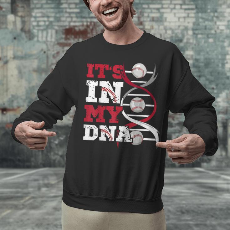 ITS In My DNA Baseball Sport Player Saying Baseball Fan Unisex Sweatshirt