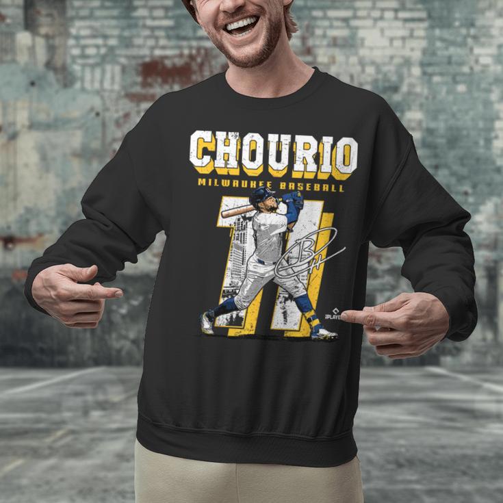 Jackson Chourio Milwaukee MLB Baseball Player MLBJCH201M Unisex Sweatshirt