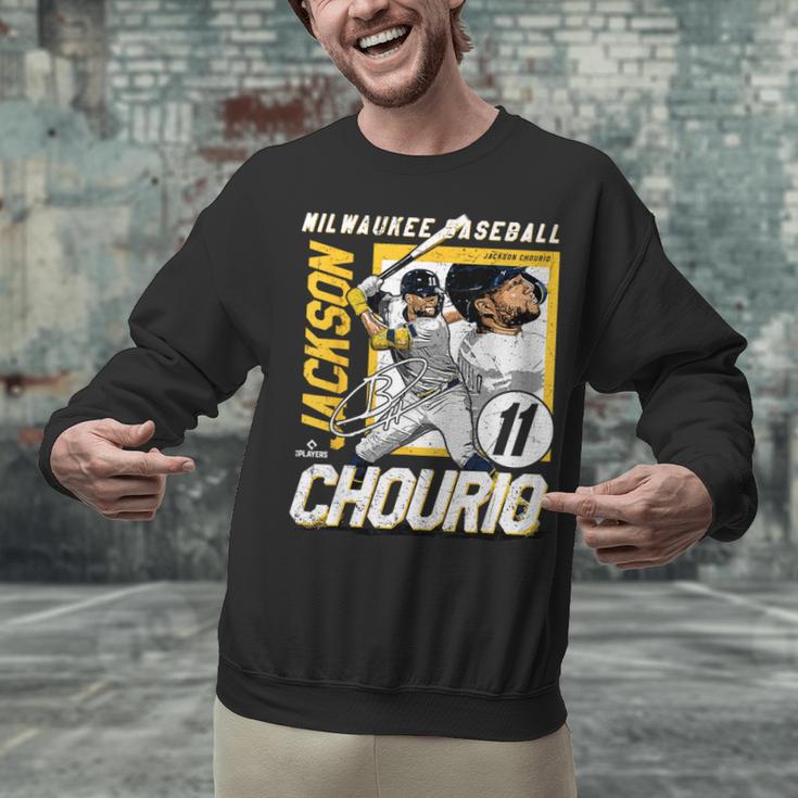 Jackson Chourio Milwaukee MLB Baseball Player MLBJCH203M Unisex Sweatshirt
